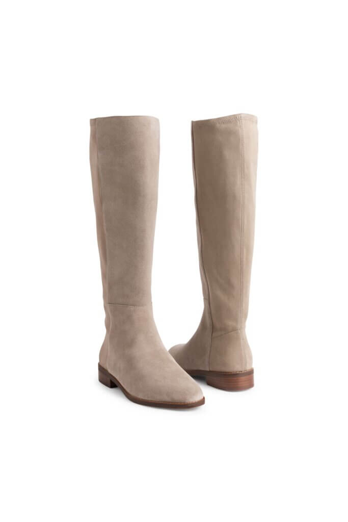 Stitch Fix women's tan tall boots.