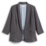 Stitch Fix women’s grey knit blazer.