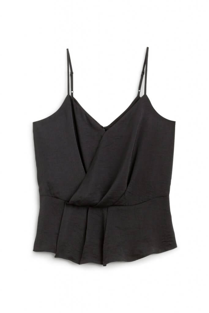 Stitch Fix women’s pleated black camisole.