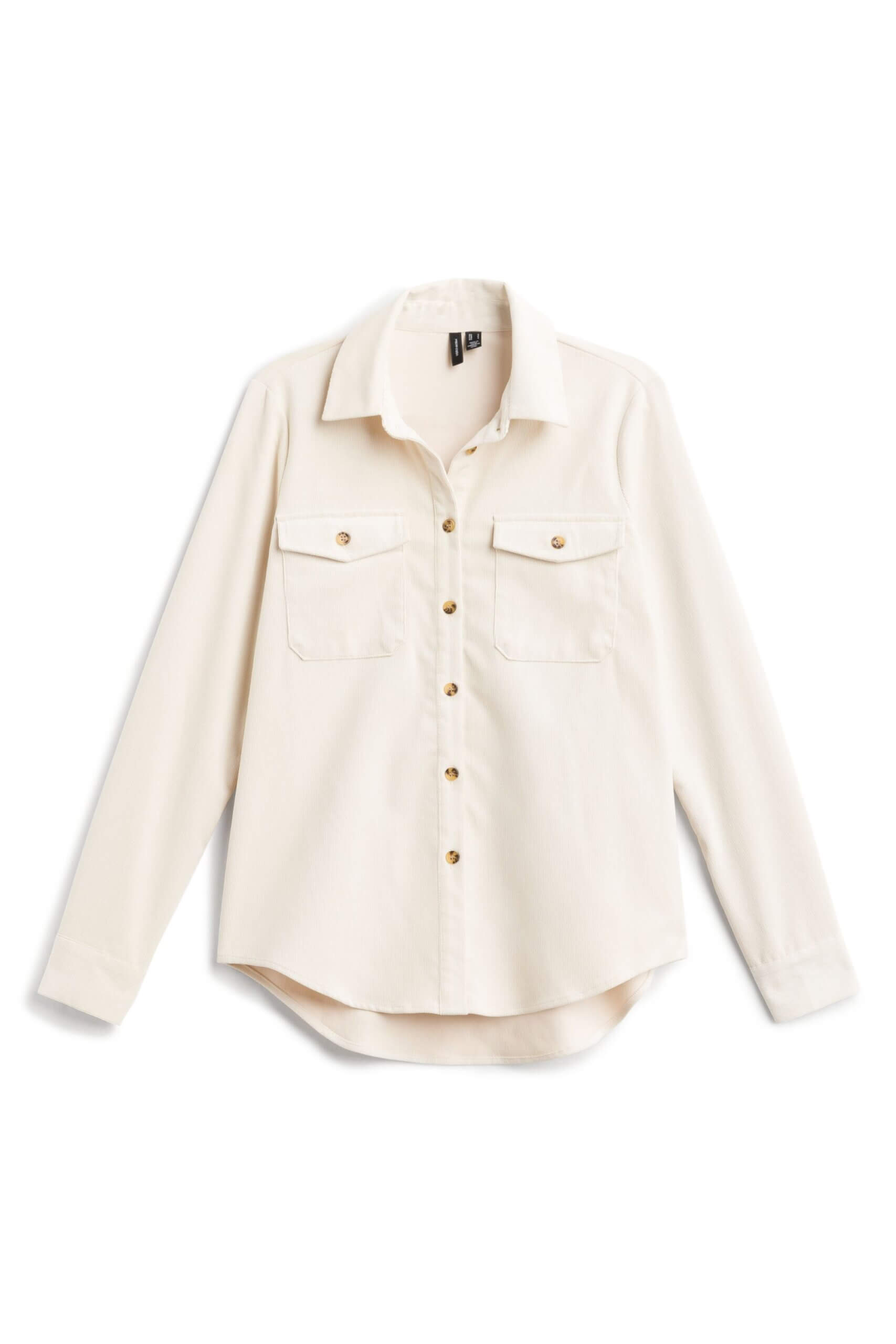 Stitch Fix women’s cream button-up shacket.