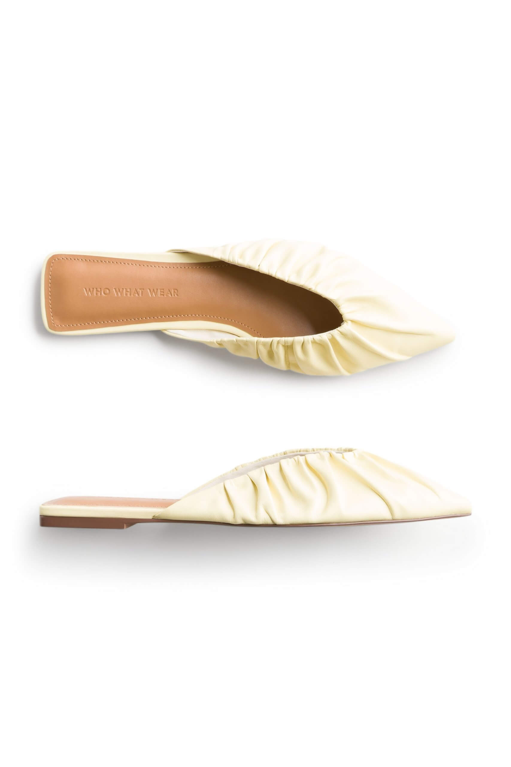 Stitch Fix women’s yellow pointed-toe flats.