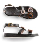 Stitch Fix women’s black buckle-detail sandals.