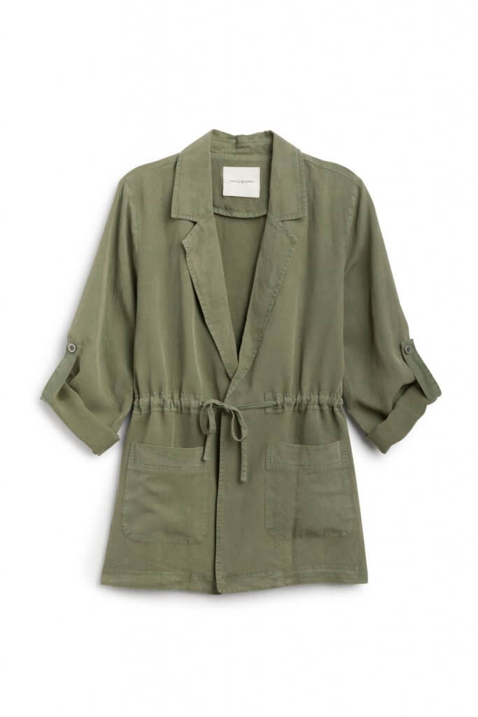 Stitch Fix women’s olive cargo jacket.