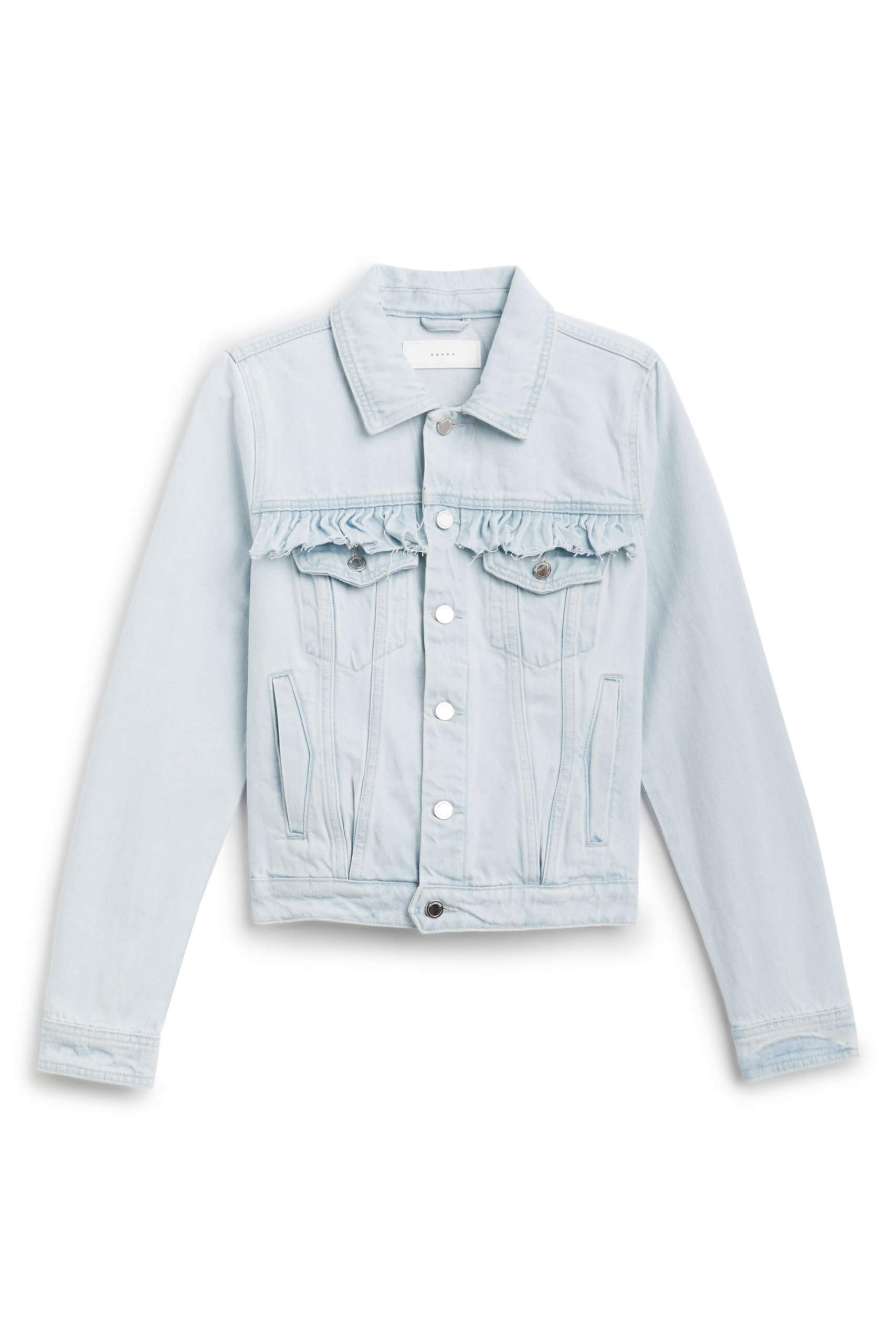 Stitch Fix women’s light blue denim jacket.