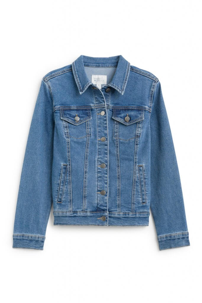 Stitch Fix women’s blue denim jacket.