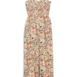 Stitch Fix women’s multi-colored floral smocked jumpsuit