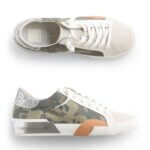 Stitch Fix Women’s color-blocked camouflage patterned sneakers.