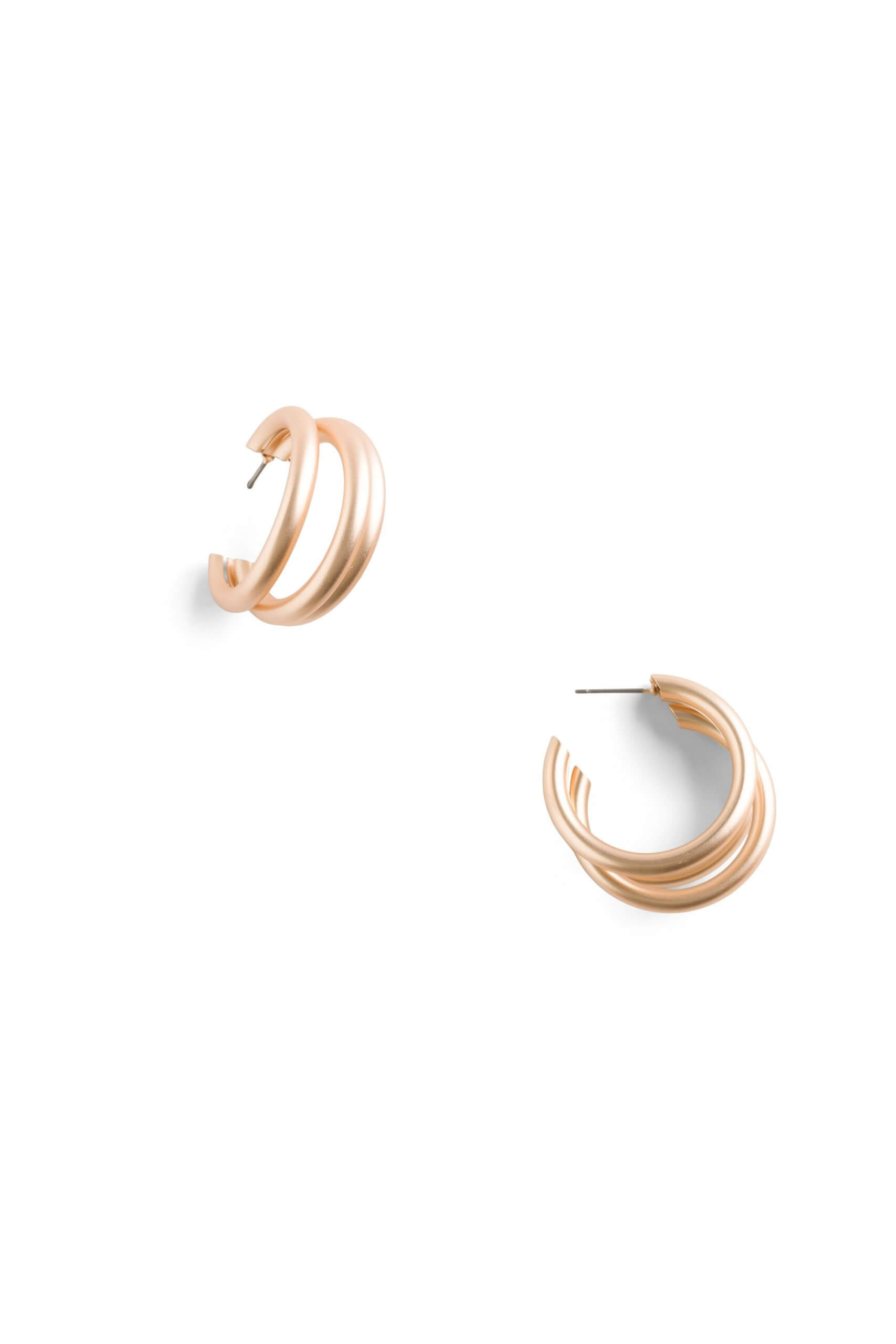 Stitch Fix women’s rose gold hoop earrings.