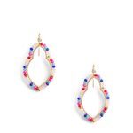 Stitch Fix women’s multi-colored beaded drop earrings.