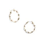 Stitch Fix women’s gold wavy hoop earrings.