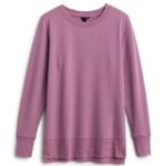 Stitch Fix women’s purple crew neck pullover.