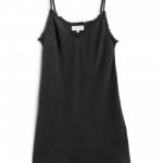 Stitch Fix women’s luxury fabric black silk slip dress.