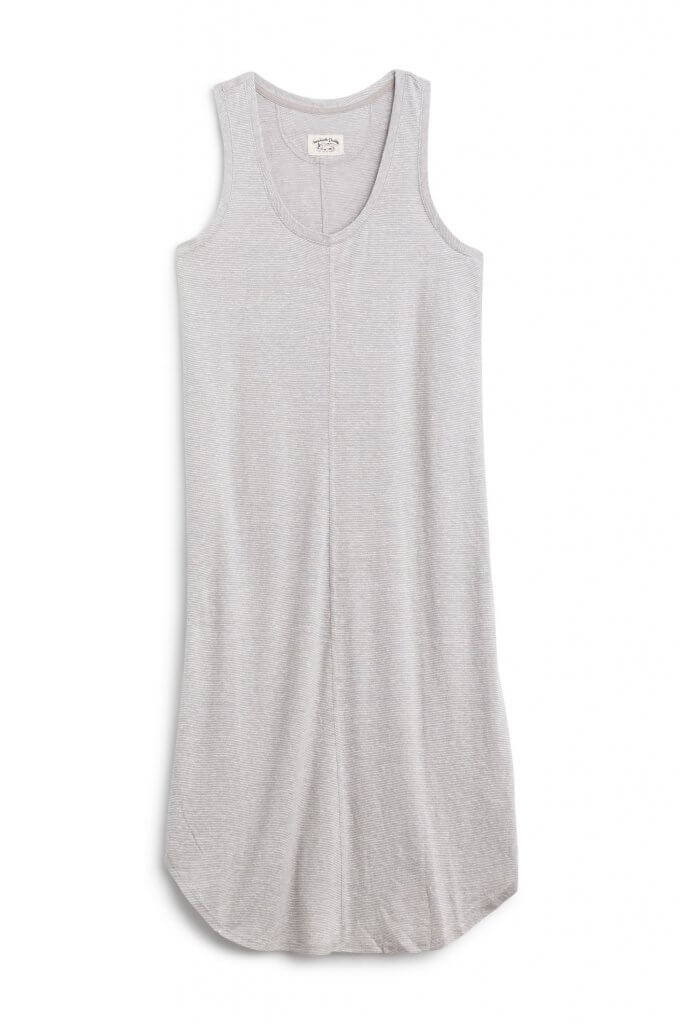 Stitch Fix women’s luxury fabric grey Pima cotton maxi dress.