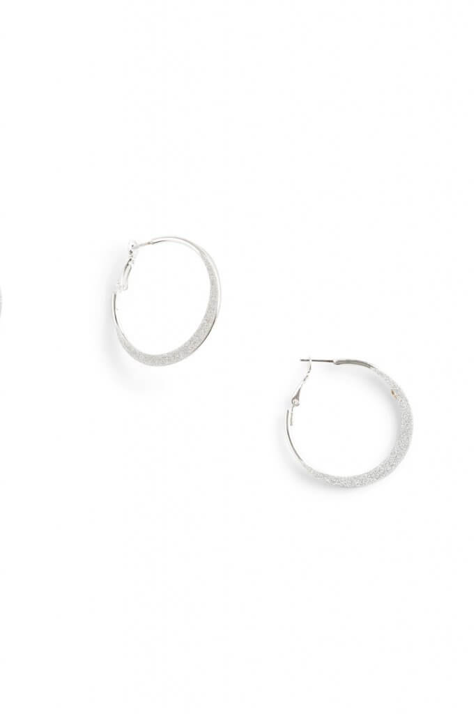 Stitch Fix women’s silver hoop earrings.