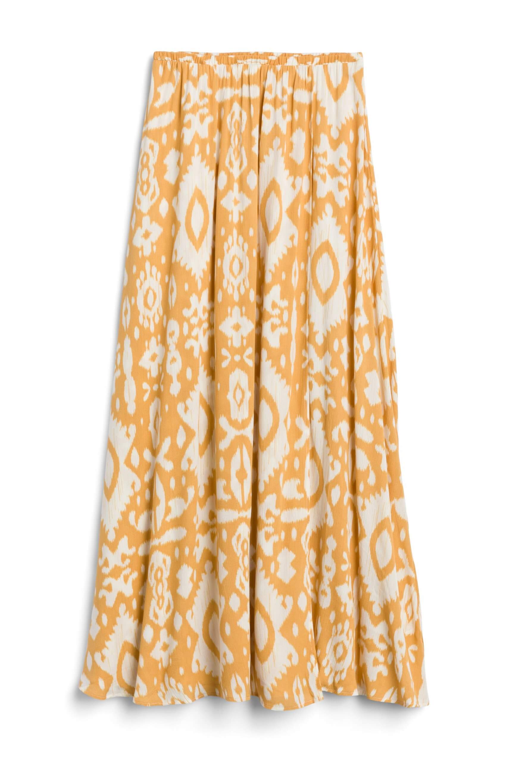 Stitch Fix Women's yellow printed maxi skirt.