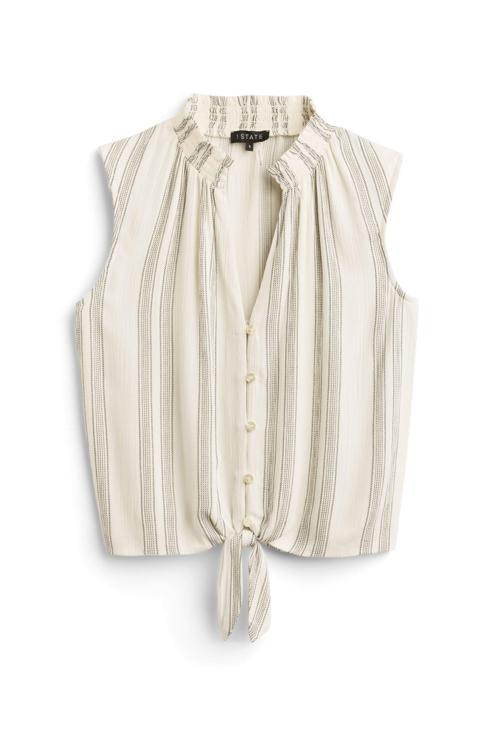 melt the lady stitch stripe blouse black - メルカリ