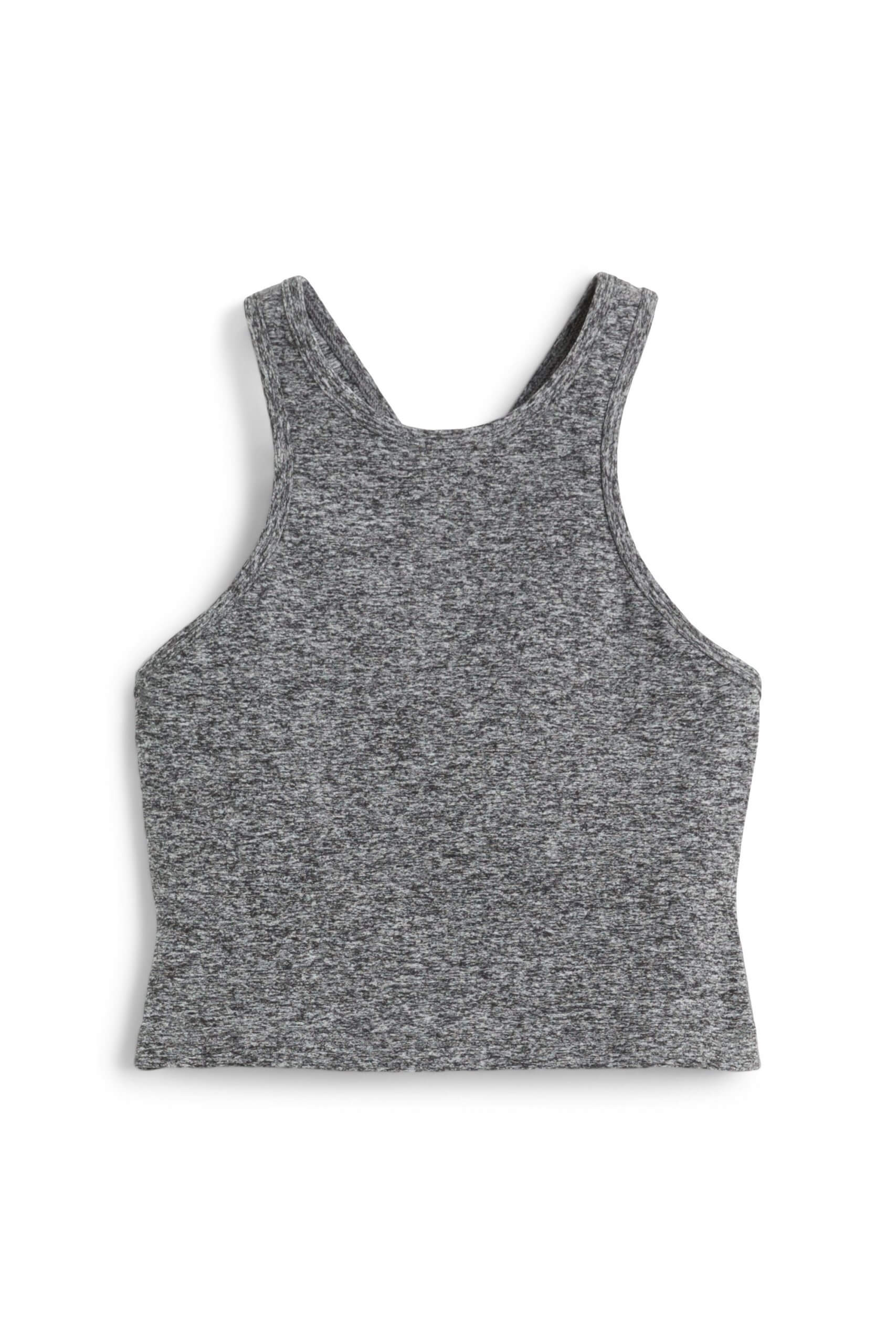 Stitch Fix women’s heather grey cropped tank top.
