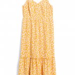 Stitch Fix women’s yellow floral print maxi dress.