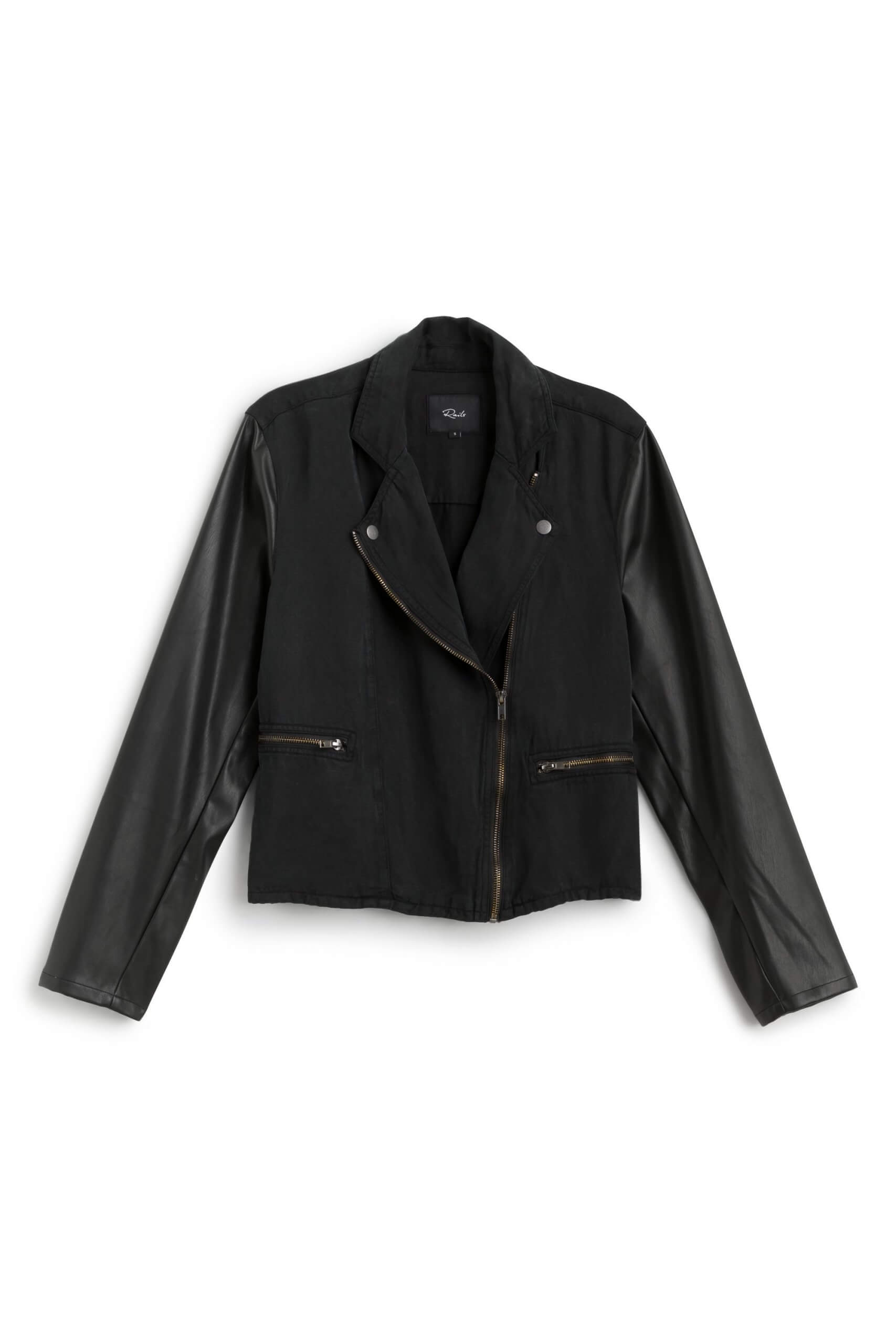 Stitch Fix Women’s black moto jacket.