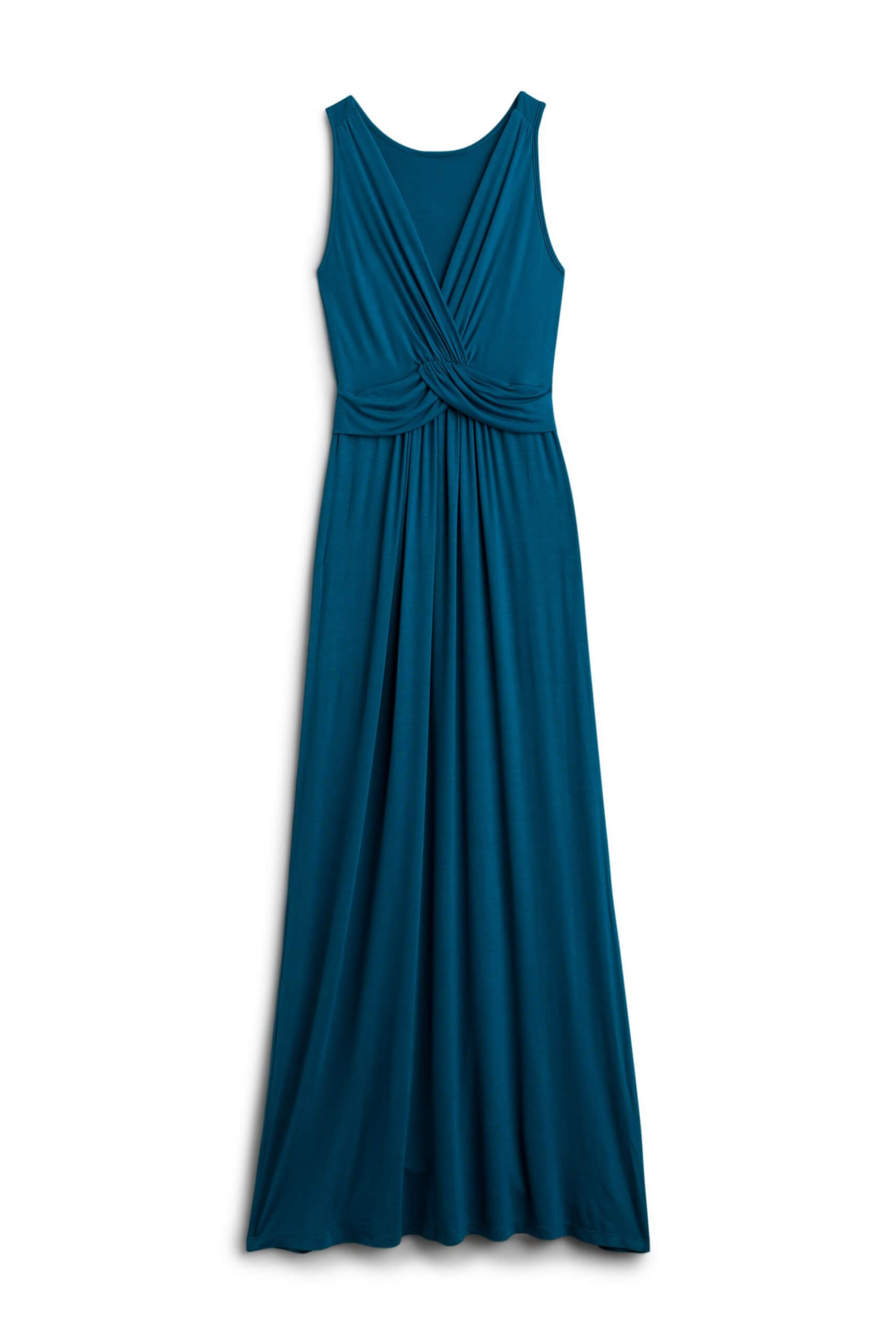 Stitch Fix Women’s blue maxi dress with twist front detail.