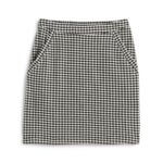 Stitch Fix women’s black and white checkered mini skirt.