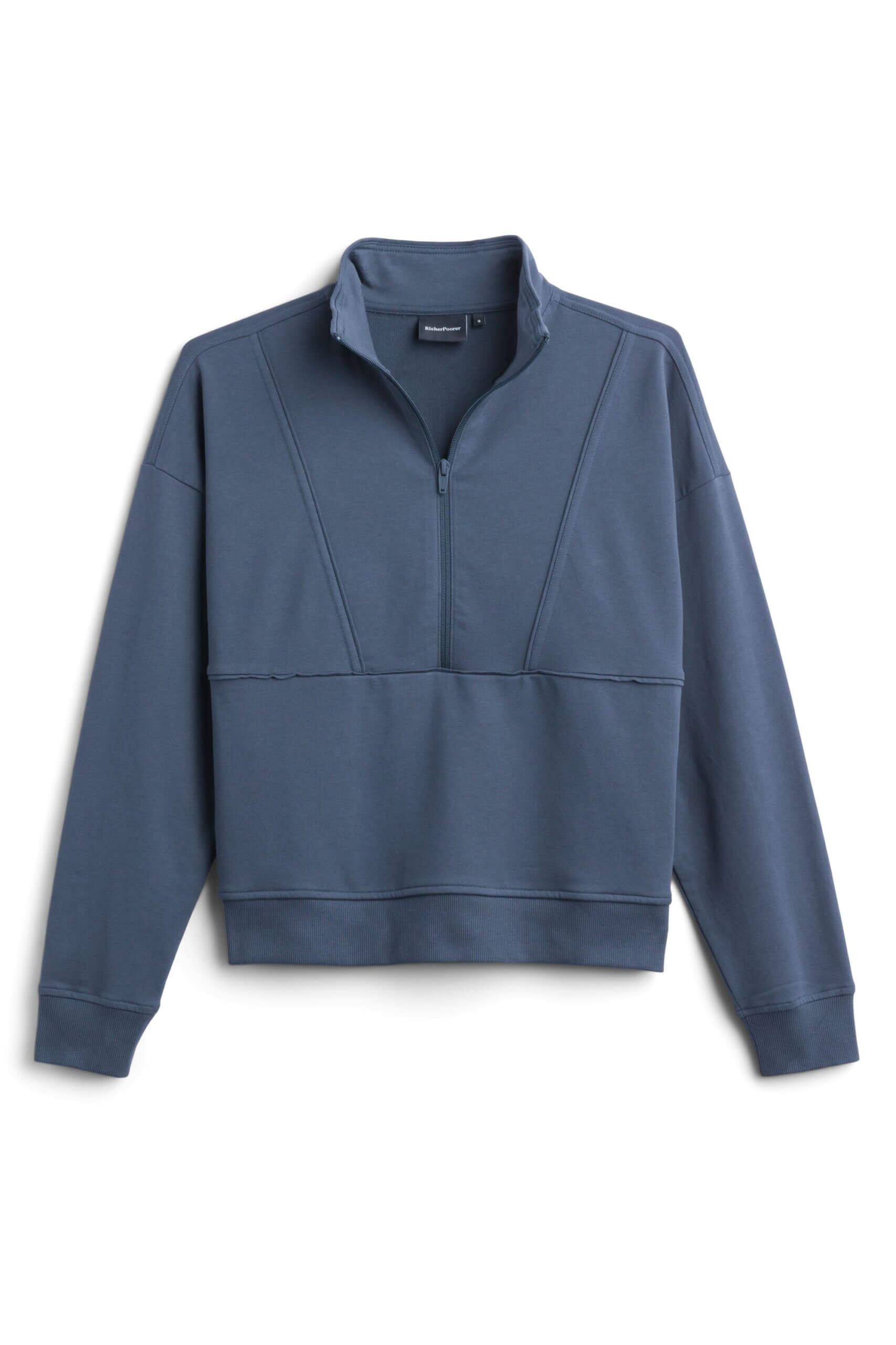 Stitch Fix women’s blue quarter-zip pullover.