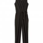 Stitch Fix Women’s black sleeveless jumpsuit with tie-waist.