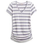 Stitch Fix women’s grey and white striped maternity T-shirt.
