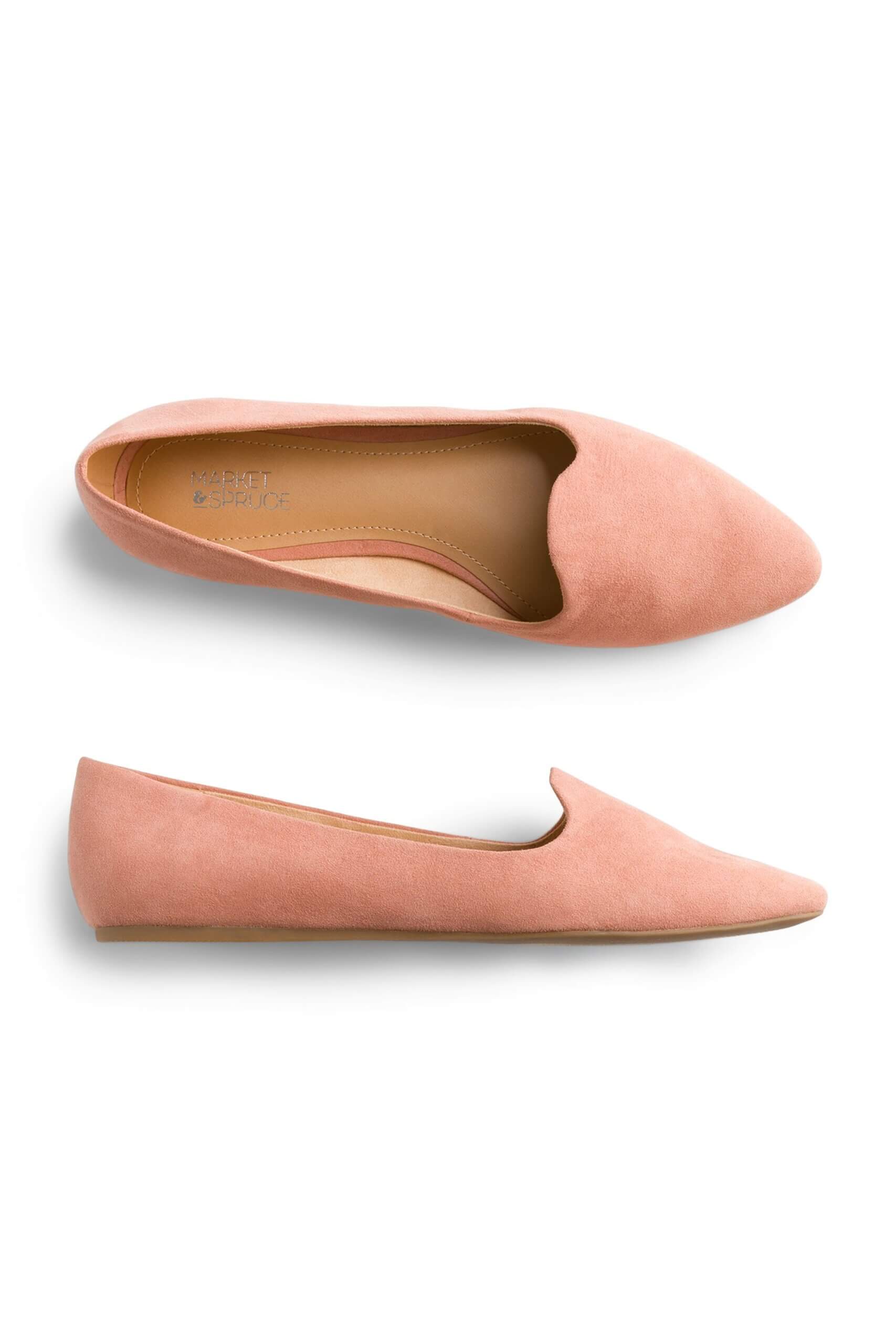 Stitch Fix women’s pink suede loafers.