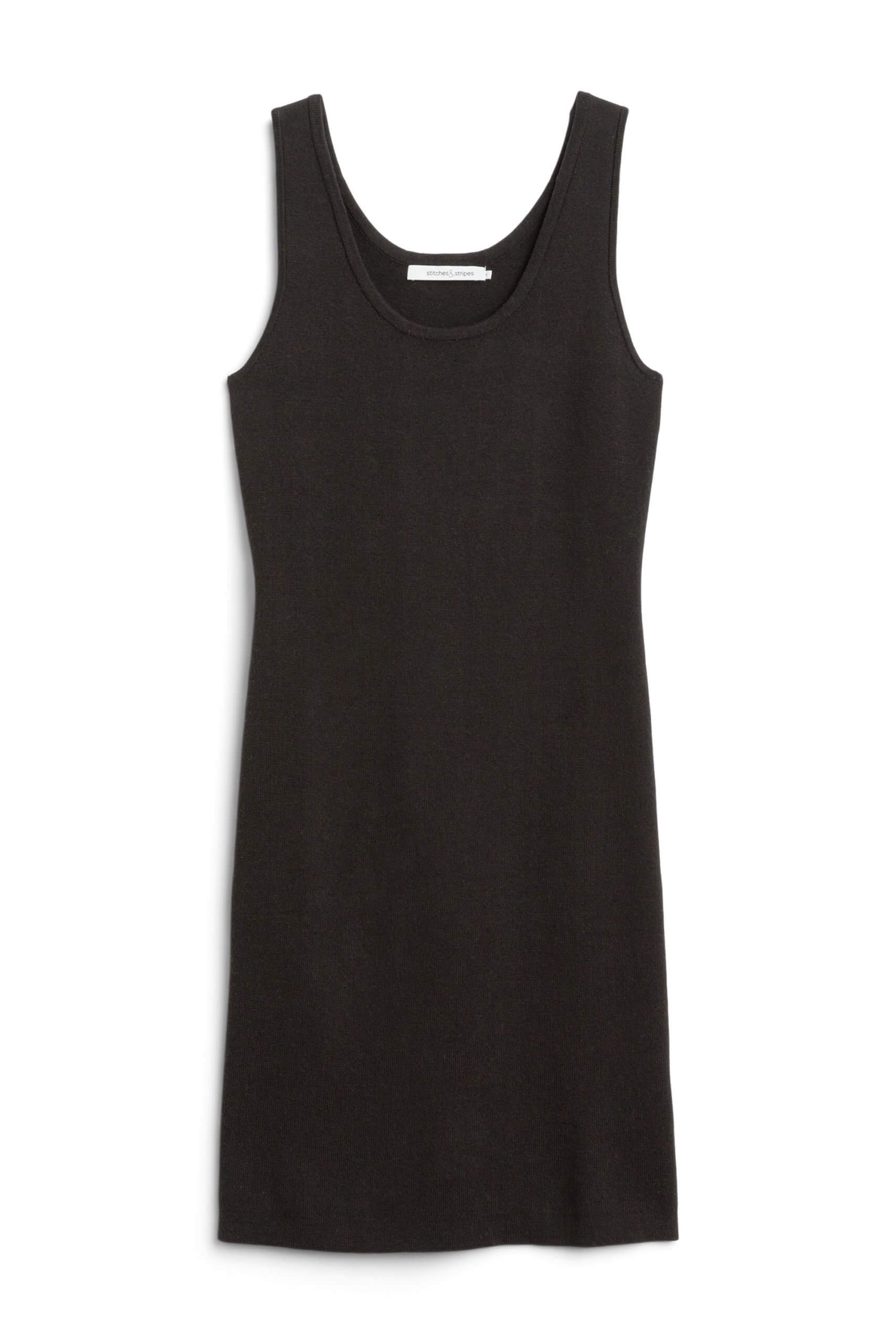 Stitch Fix women’s fitted black dress.