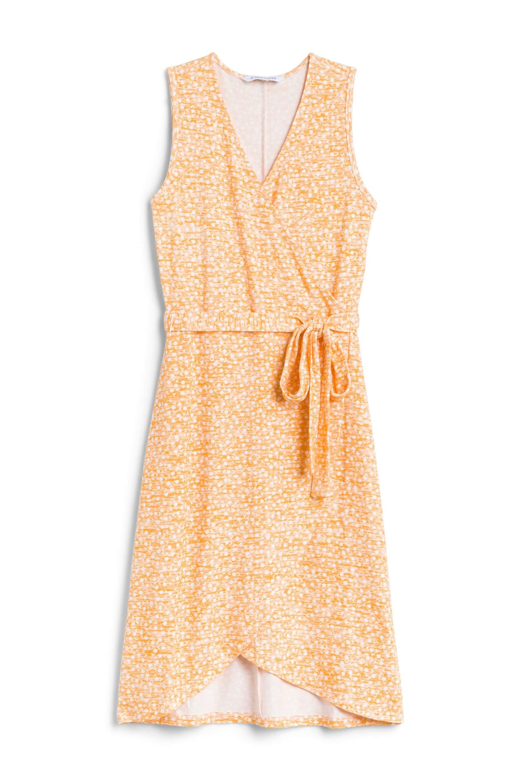 Stitch Fix Women’s orange wrap dress.