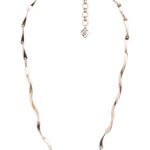 Stitch Fix women’s rose gold ornate chain necklace.