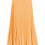 Stitch Fix women’s yellow floral midi-skirt.