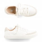 Stitch Fix women’s white and beige sneakers.