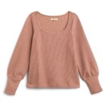 Stitch Fix women's blush sweater.