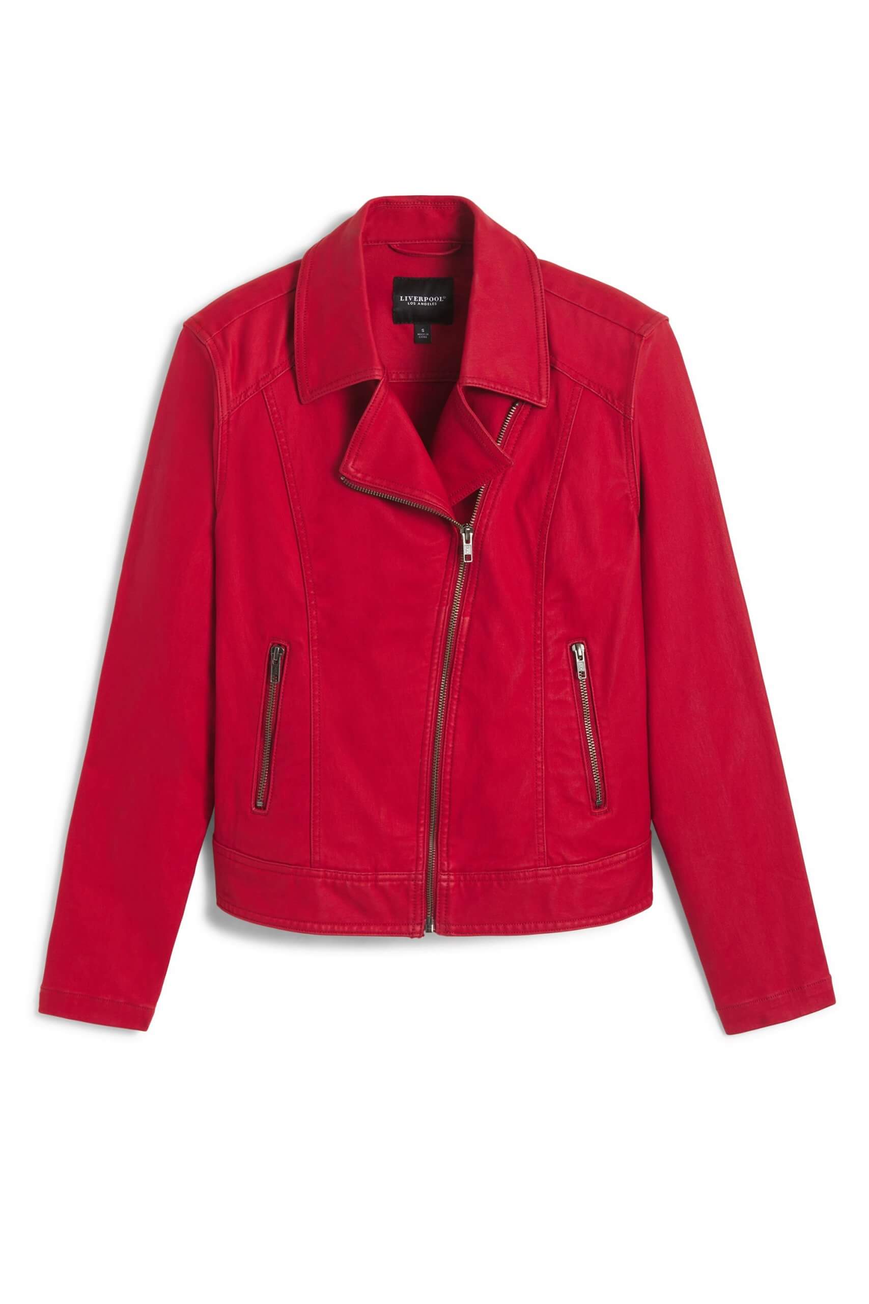 Stitch Fix Women’s red moto jacket.