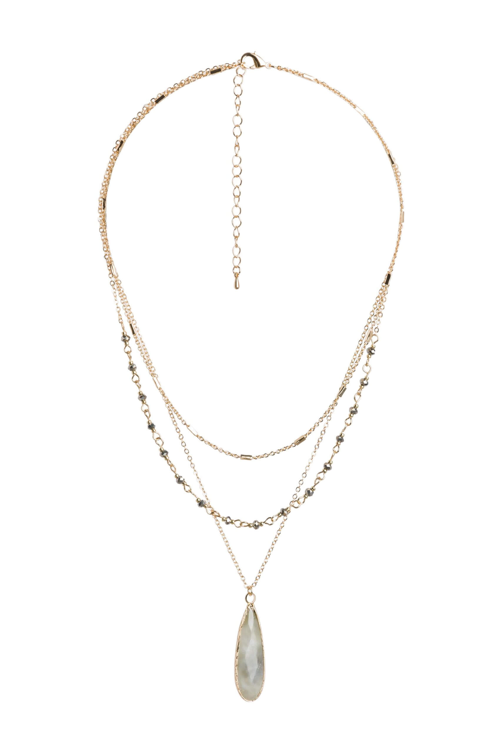 Stitch Fix women’s gold layered necklace.