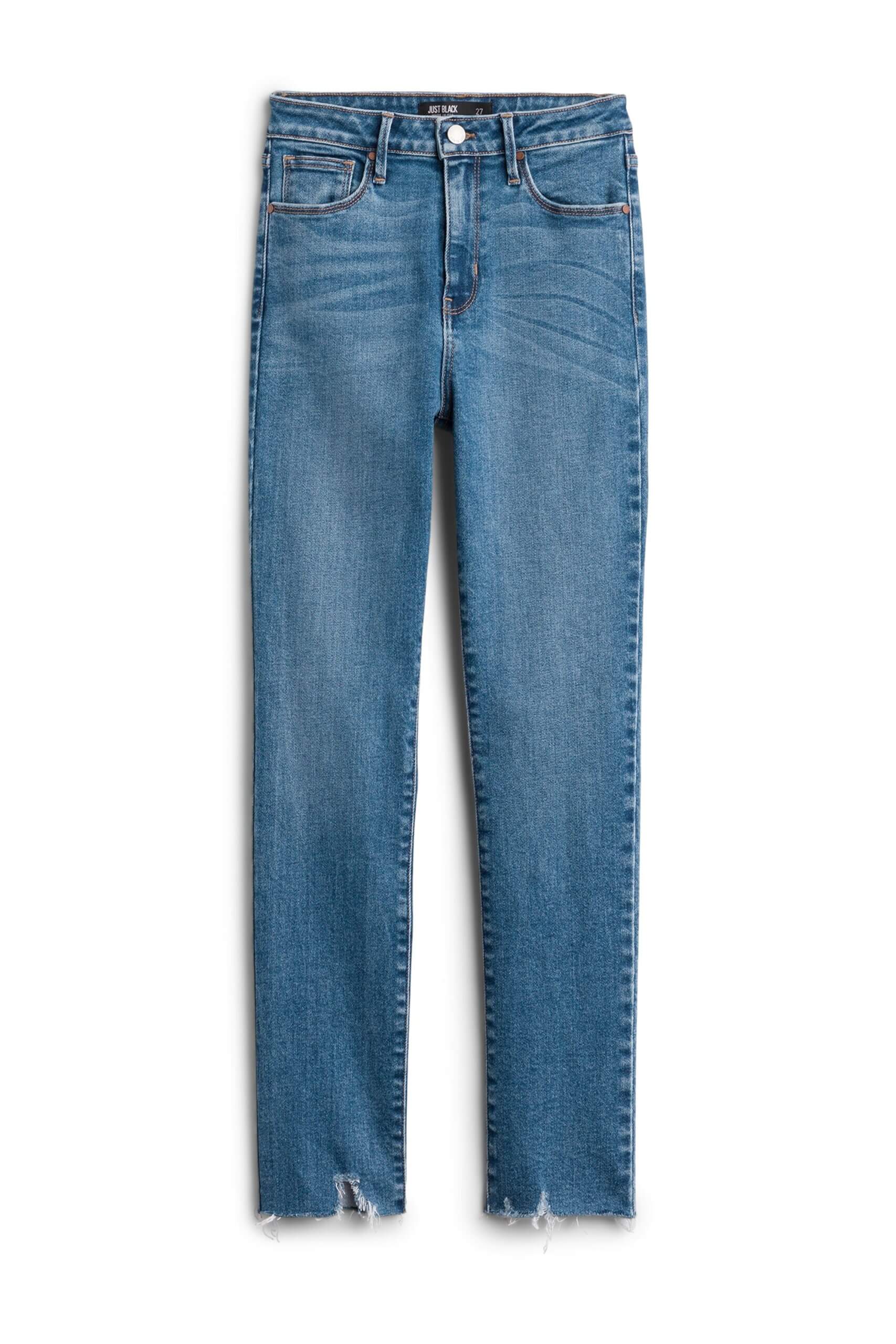 Stitch Fix women’s blue raw hem jeans.