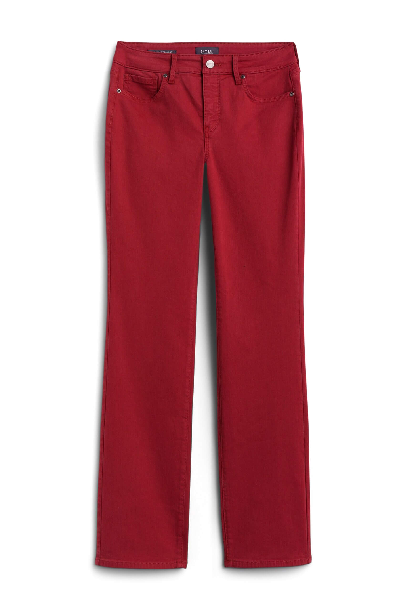 Stitch Fix women’s dark red jeans.