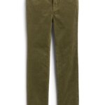 Stitch Fix women's olive green corduroy pants.