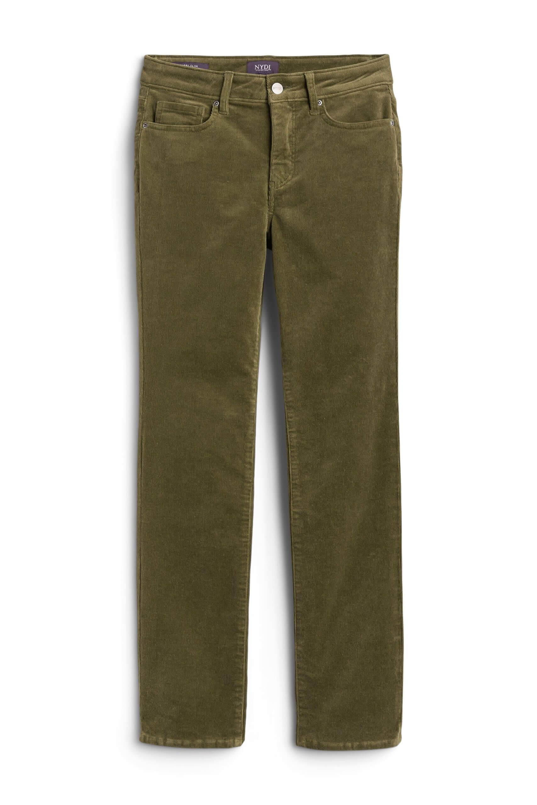 Stitch Fix women's olive green corduroy pants.