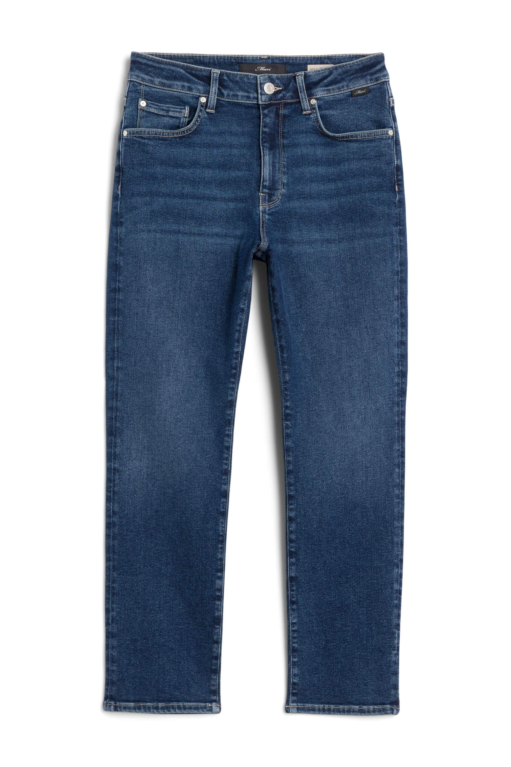 Stitch Fix women’s straight-leg blue jeans.