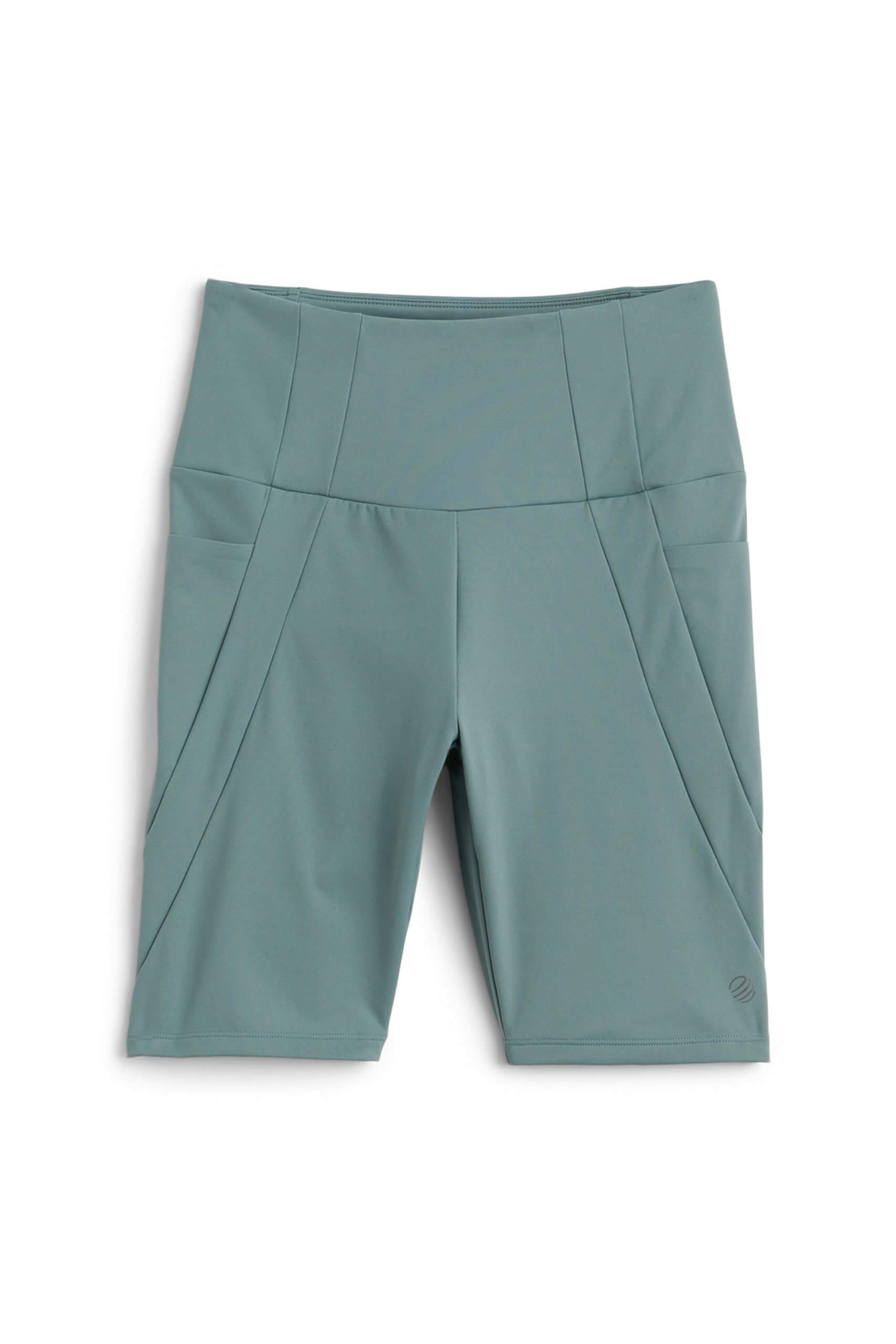 Stitch Fix women’s dusty blue bike shorts.