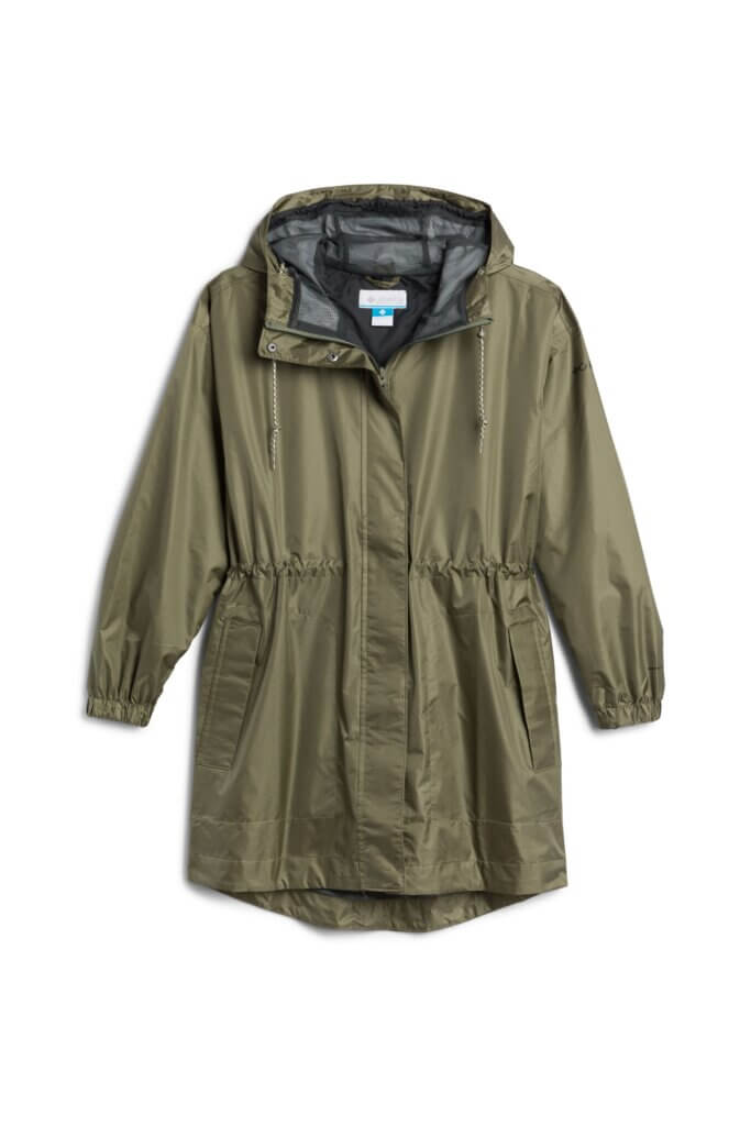 Stitch Fix women’s olive rain jacket.