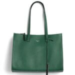 Stitch Fix women’s green tote bag with silver tag accent.