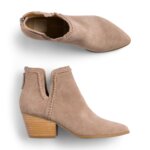 Stitch Fix women’s light brown suede ankle boots.