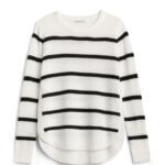 Stitch Fix women’s white and black-striped sweater.