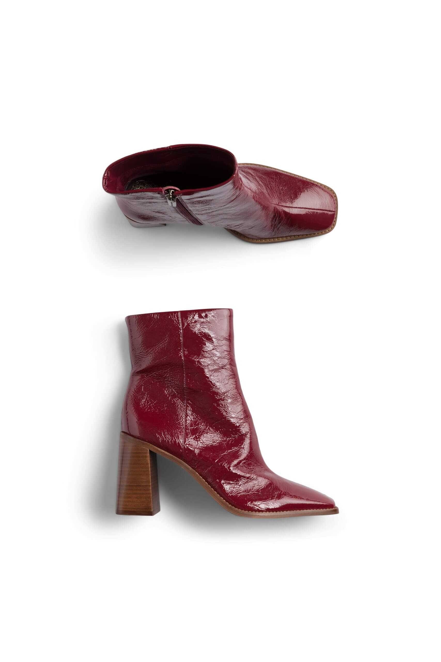 Stitch Fix women’s burgundy pointed-toe booties.