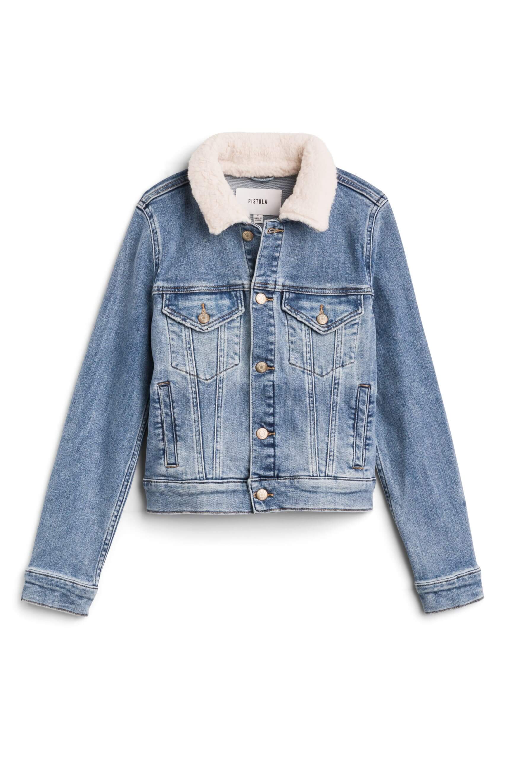Stitch Fix women’s sherpa denim jacket.