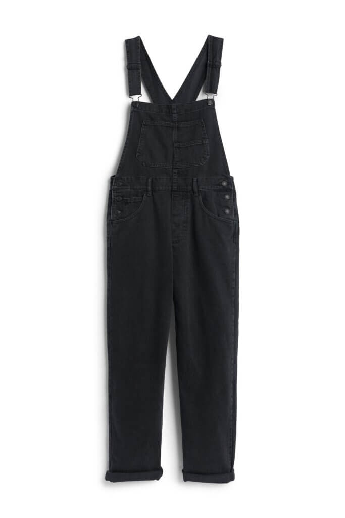 Stitch Fix women's black overalls.